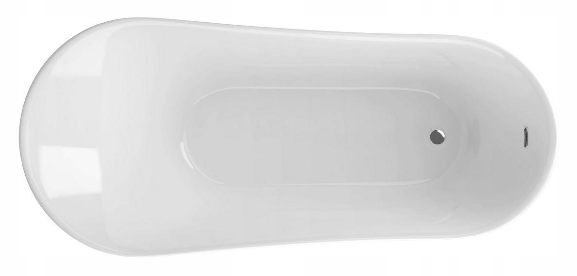 Samostatne stojaca akrylátová vaňa so zástrčkou, 180x80 cm