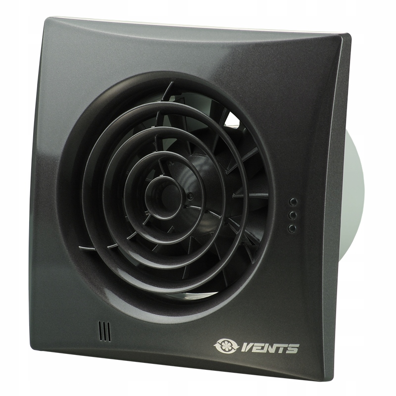 Kupelňový ventilátor - 100 TICHÝCH ČIERNYCH VENTILOV Štandardný ventilátor