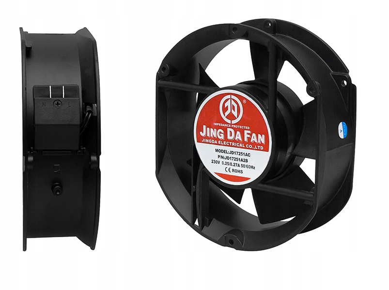 Kupelňový ventilátor - Guľový ventilátor 230 V 172 x 150 x 51 mm