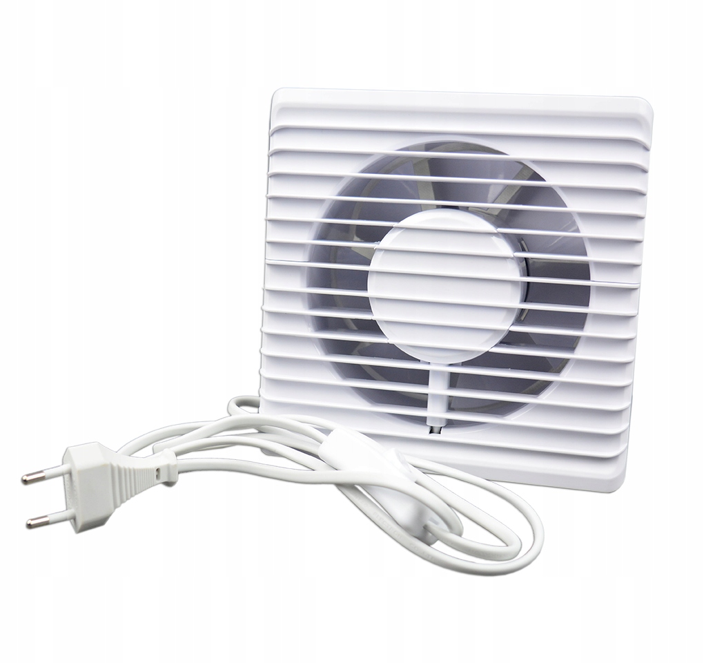 Kupelňový ventilátor - Tichý ventilátor s vypínačom na kábli 125