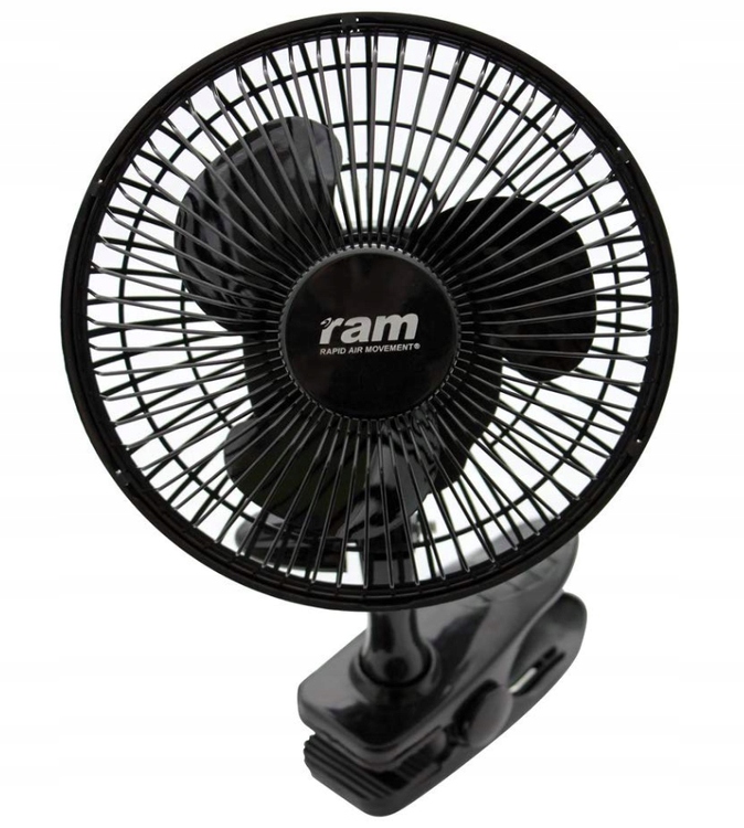 Kupelňový ventilátor - Clip-on RAM ventilátor s 15W sponou na stôl