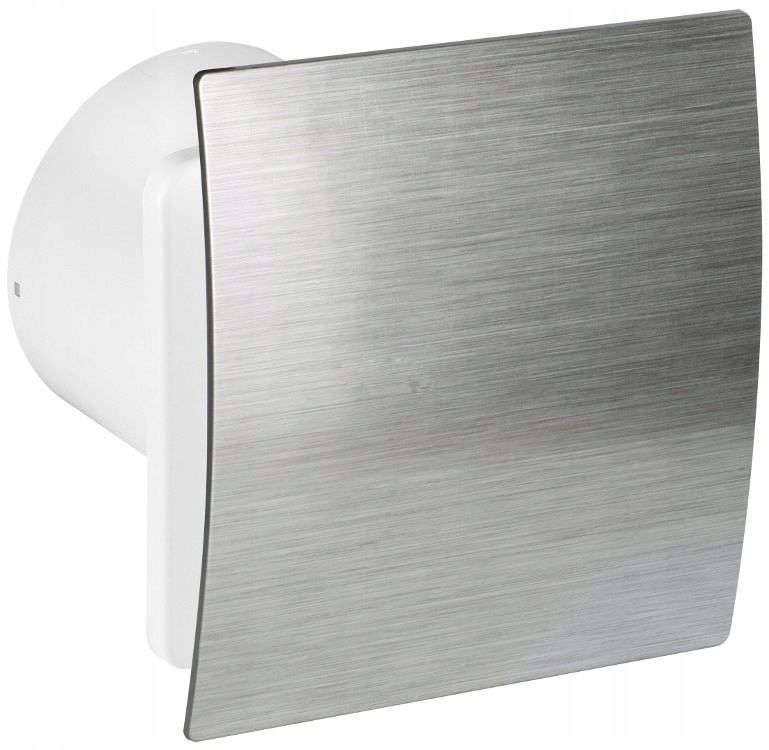 Kupelňový ventilátor - Tichý ventilátor ESCUDO 100 SILVER TIMER
