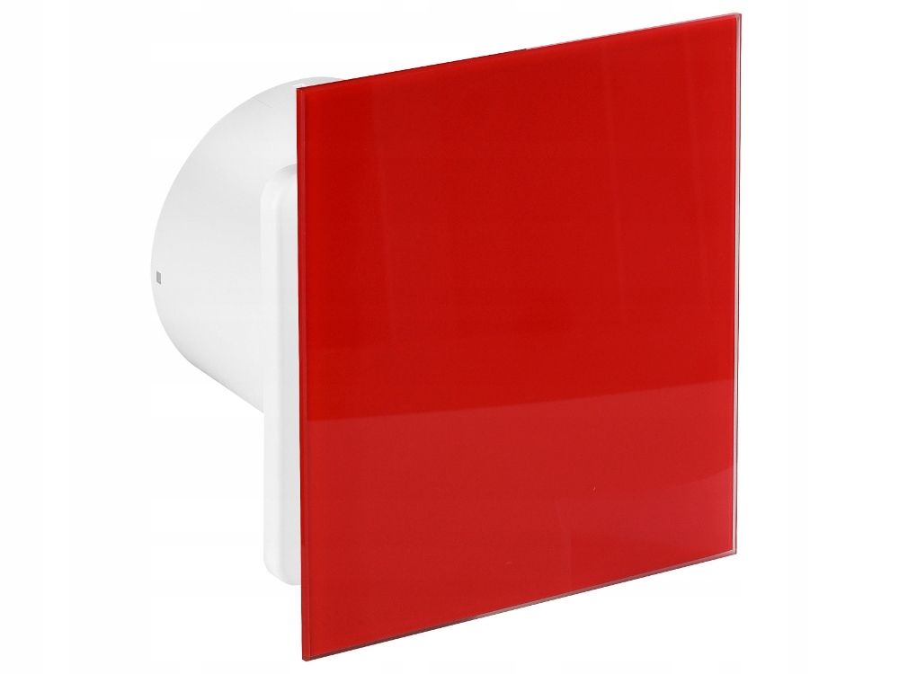 Kupelňový ventilátor - Tichý ventilátor TRAX 100 RED GLOSS TIMER