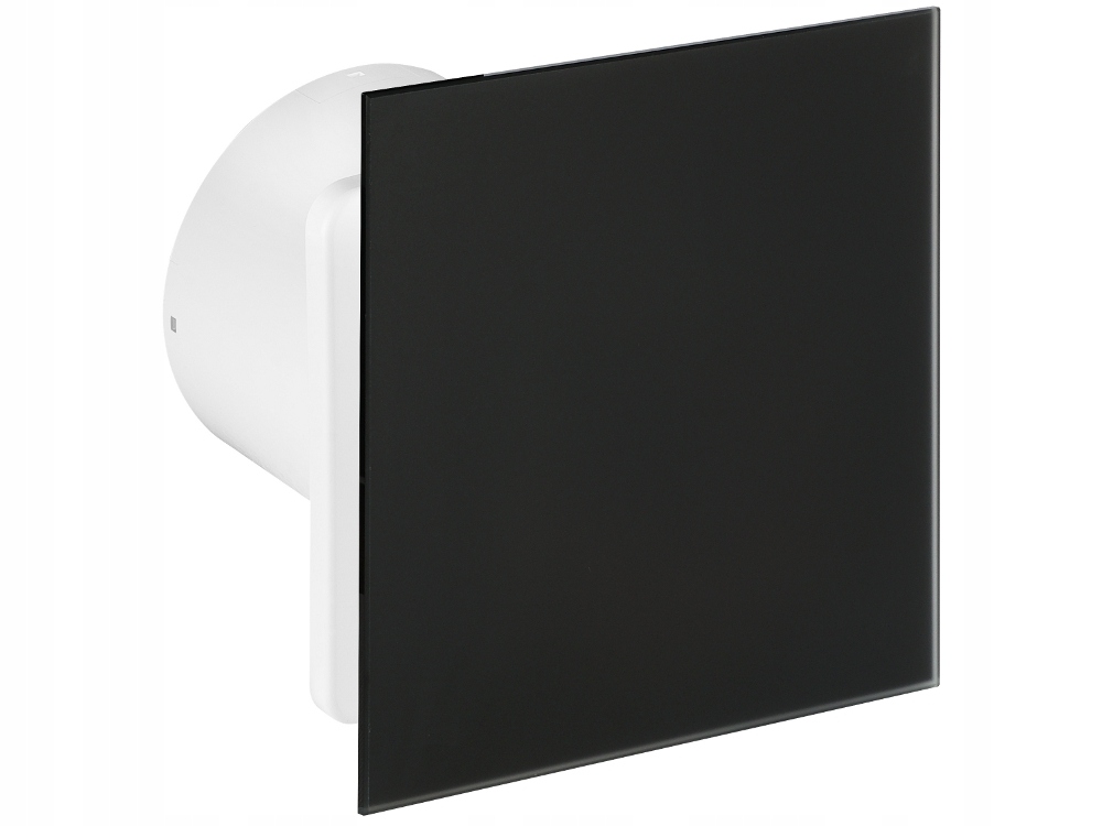 Kupelňový ventilátor - Ventilátor Silent TRAX 125 MATTE ČIERNY s výfukovým ventilom