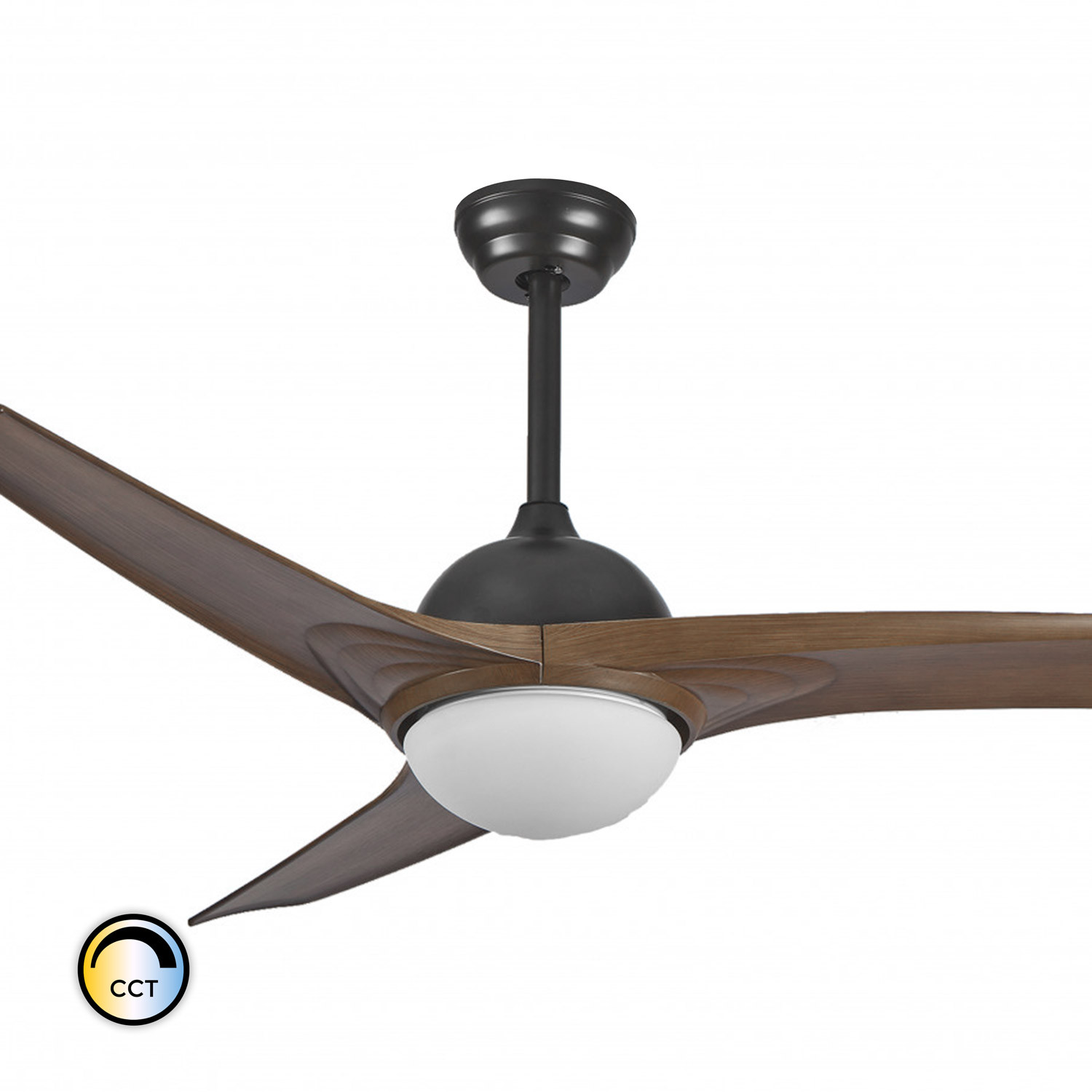 Kupelňový ventilátor - 65W stropný ventilátor Mistral LED CCT
