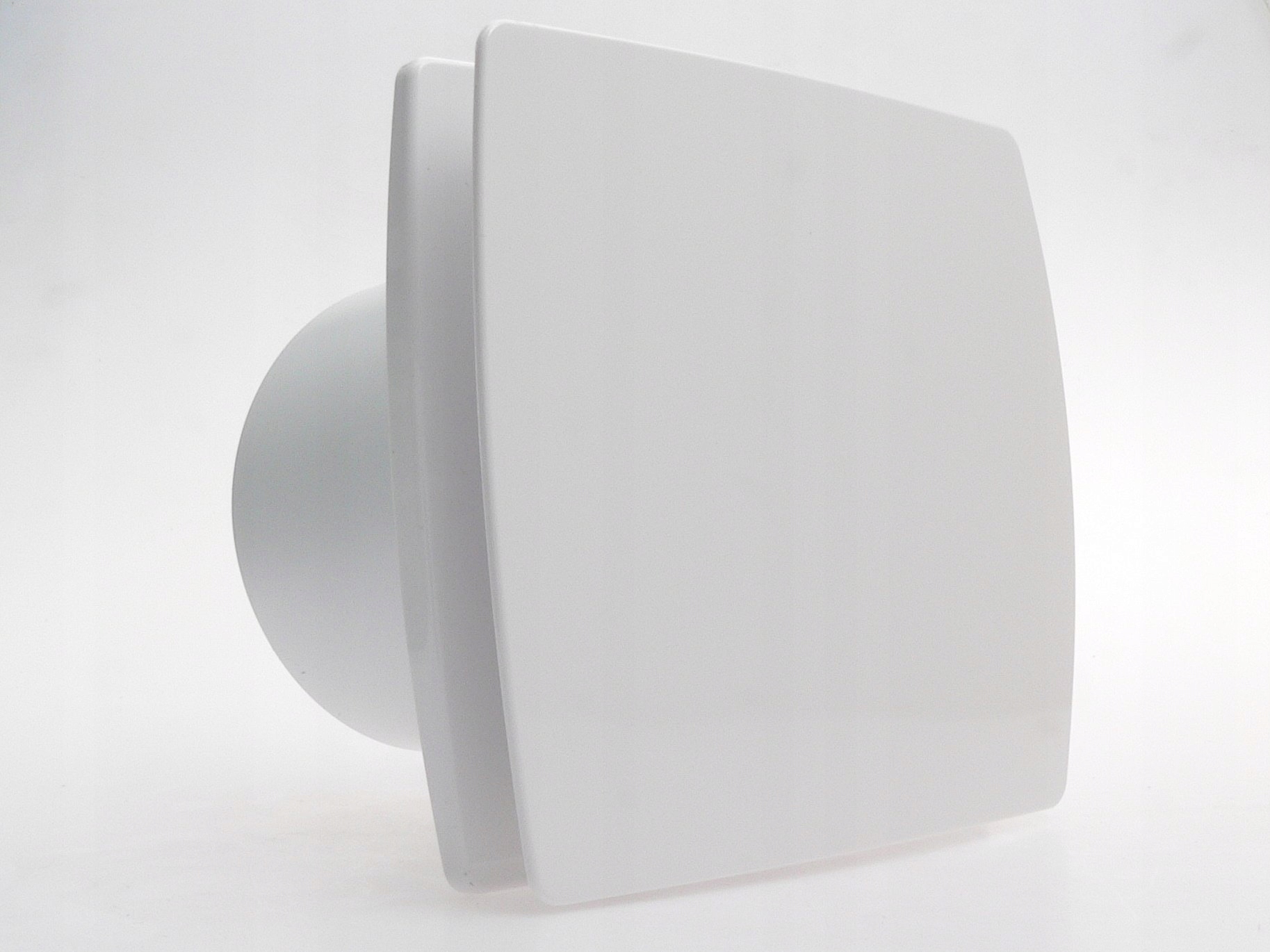 Kupelňový ventilátor - Plochý predný ventilátor, plast, štandardný fi100