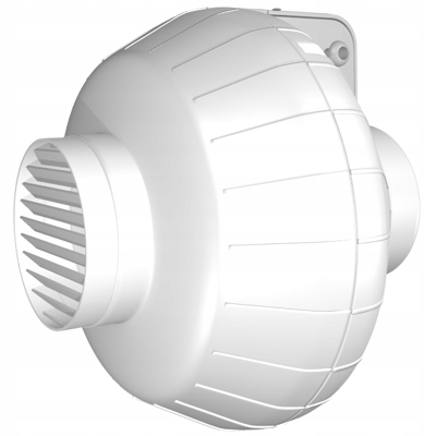 Kupelňový ventilátor - Potrubný ventilátor EURO 0 biely IP44 Dospel