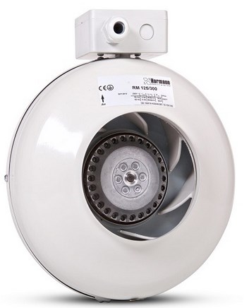 Kupelňový ventilátor - Potrubný ventilátor RM 200/1100 HARMANN 1040 m3 / h