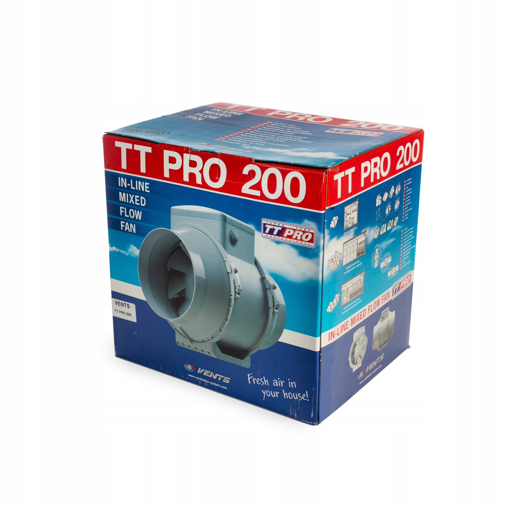 Kupelňový ventilátor - Potrubný ventilátor TT 200 PRO
