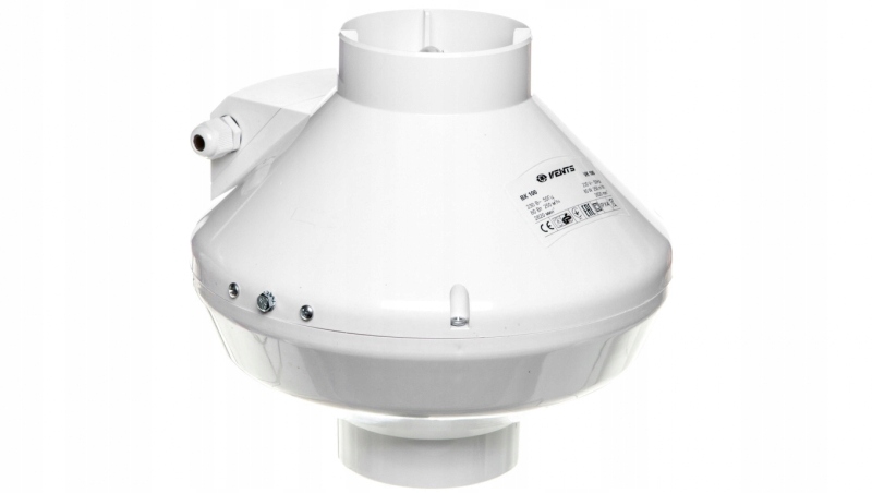 Kupelňový ventilátor - Odstredivý potrubní ventilátor fi 100 230V 80W