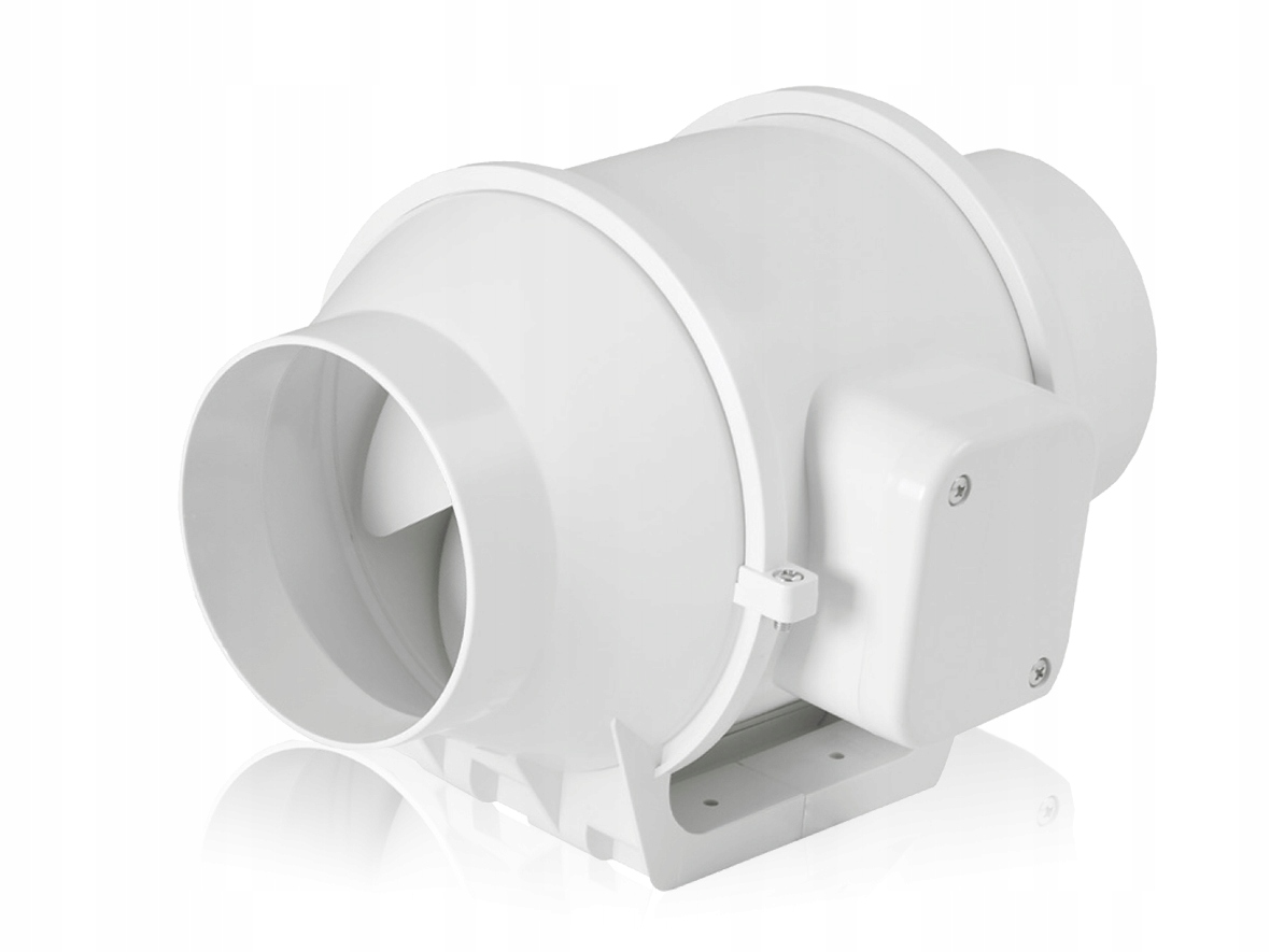 Kupelňový ventilátor - Plastový potrubný ventilátor 100mm 155m3 / h TICHÝ