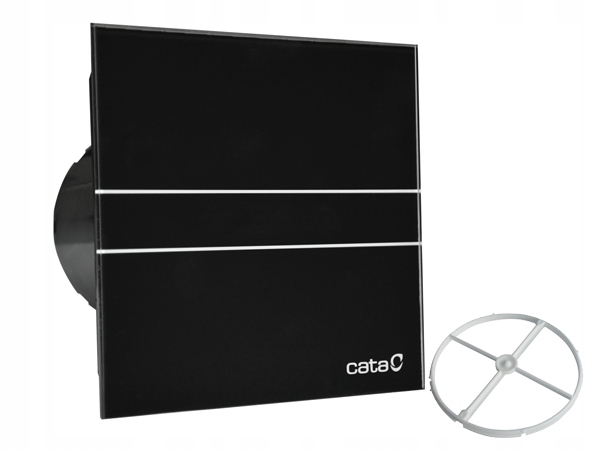 Kupelňový ventilátor - Ventilátor do kúpeľne CATA E-100 GT BK GLASS FLAP