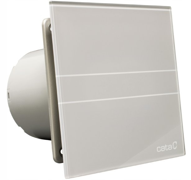 Kupelňový ventilátor - Ventilátor do kúpeľne E-100 GS Cata SILVER GLASS