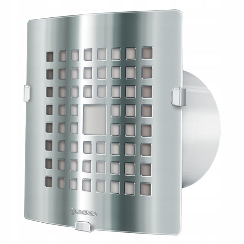 Kupelňový ventilátor - LED kúpeľňový ventilátor BLAUBERG fi 100 oceľ č