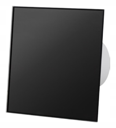 Kupelňový ventilátor - Kúpelňový ventilátor dRim Ø125 S Plexi čierny