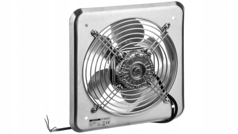 Kupelňový ventilátor - Axiálny ventilátor fi 210 31W 470m3 / h 230V IP42
