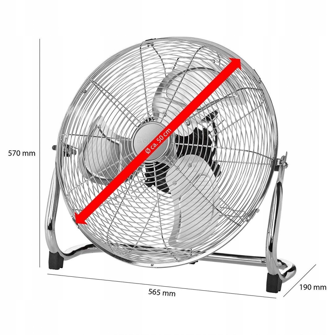 Kupelňový ventilátor - Podlahový ventilátor Clatronic VL 3731 (strieborná farba