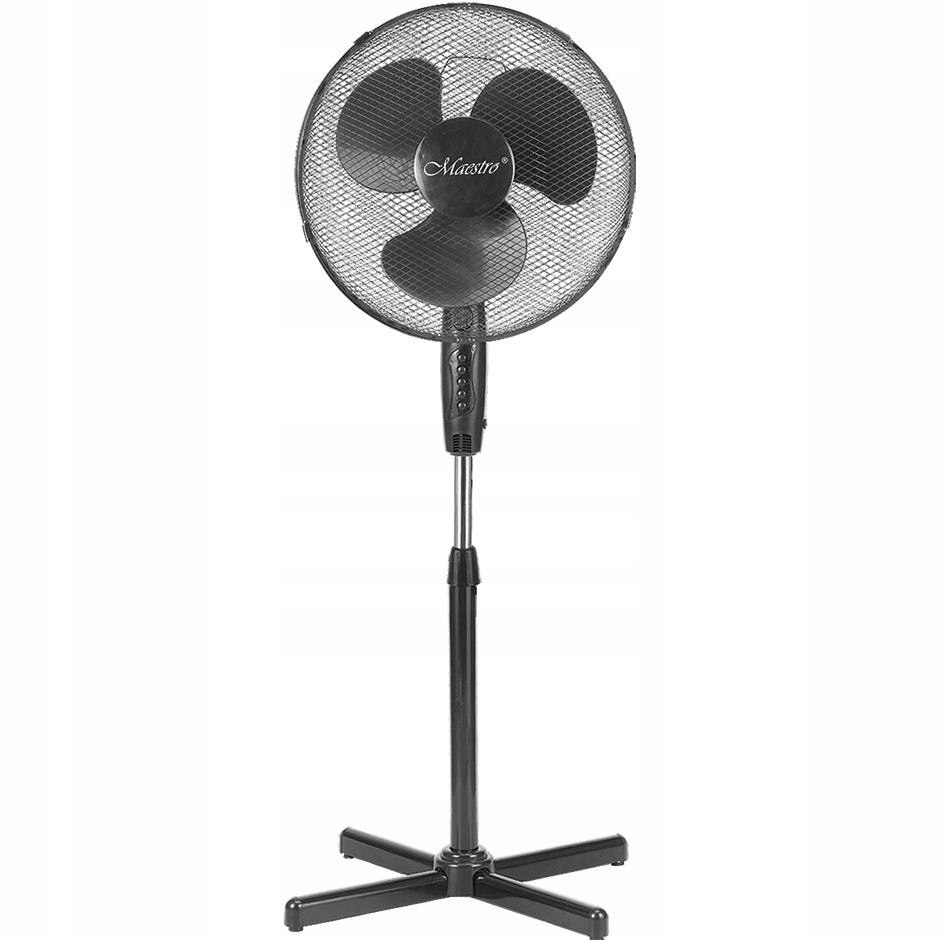 Kupelňový ventilátor - Podlahový ventilátor MAESTRO MR-901 čierny
