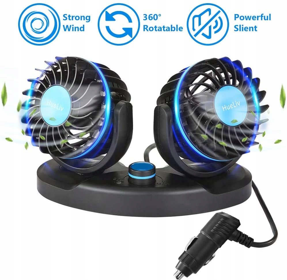 Kupelňový ventilátor - Vzduchové chladenie ventilátora automobilu 12V