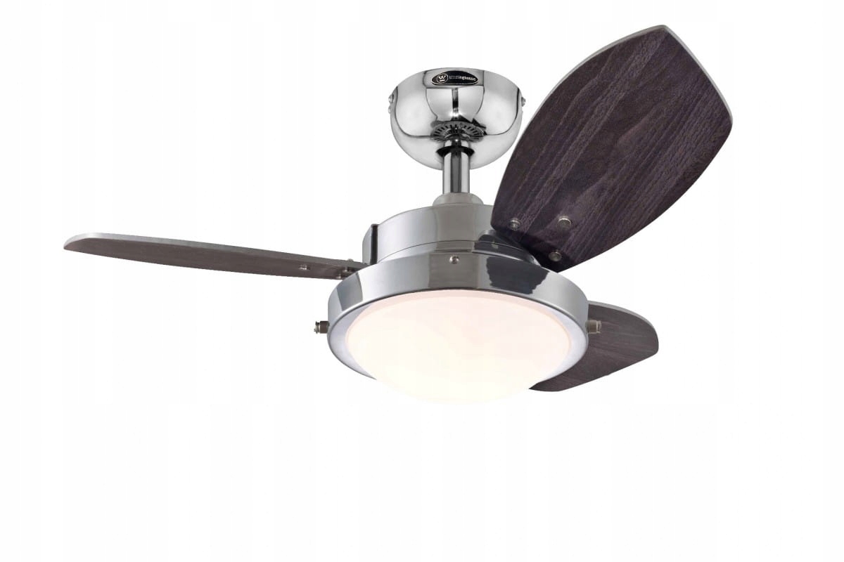 Kupelňový ventilátor - Stropný ventilátor s osvetlením WENGUE 76 cm