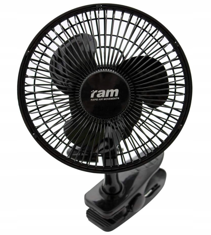 Kupelňový ventilátor - Ventilátor s klipom mixujúcim RAM 15w growbox
