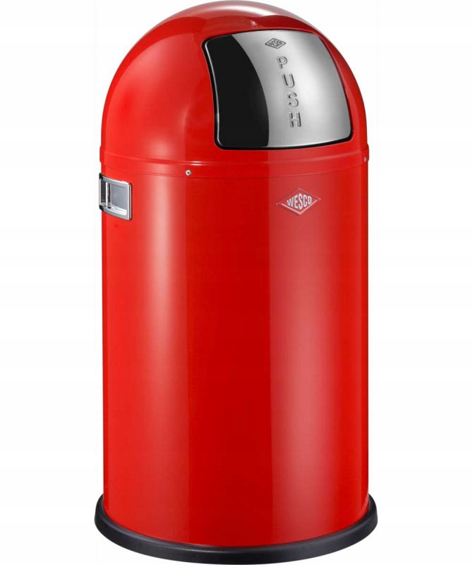 Wesco - červený odpadkový kôš Pushboy Wesco s objemom 50 l