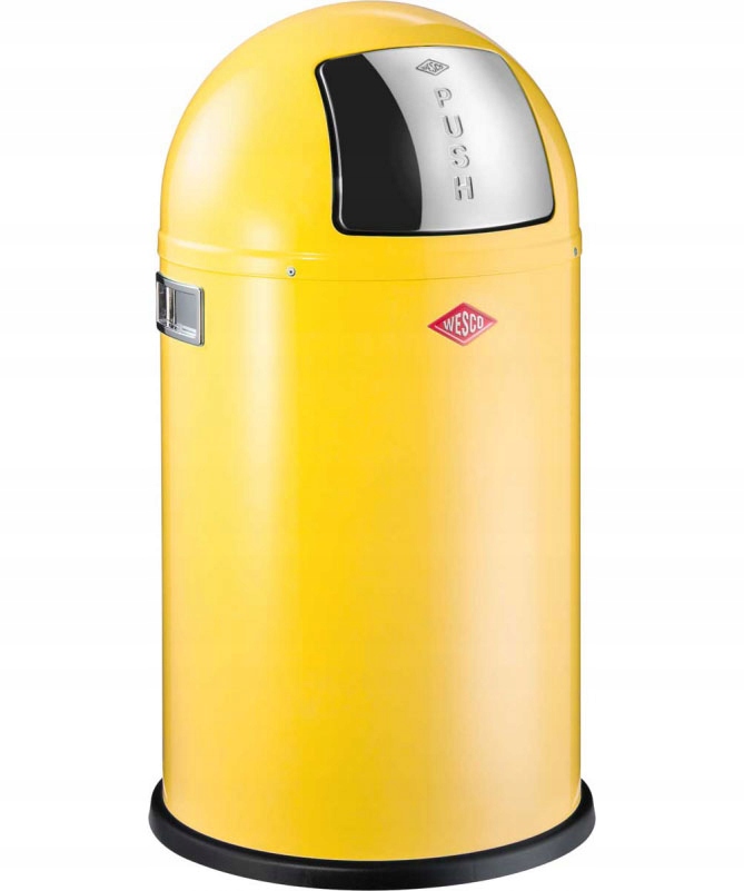 Wesco - žltý odpadkový kôš Pushboy Wesco s objemom 50 l