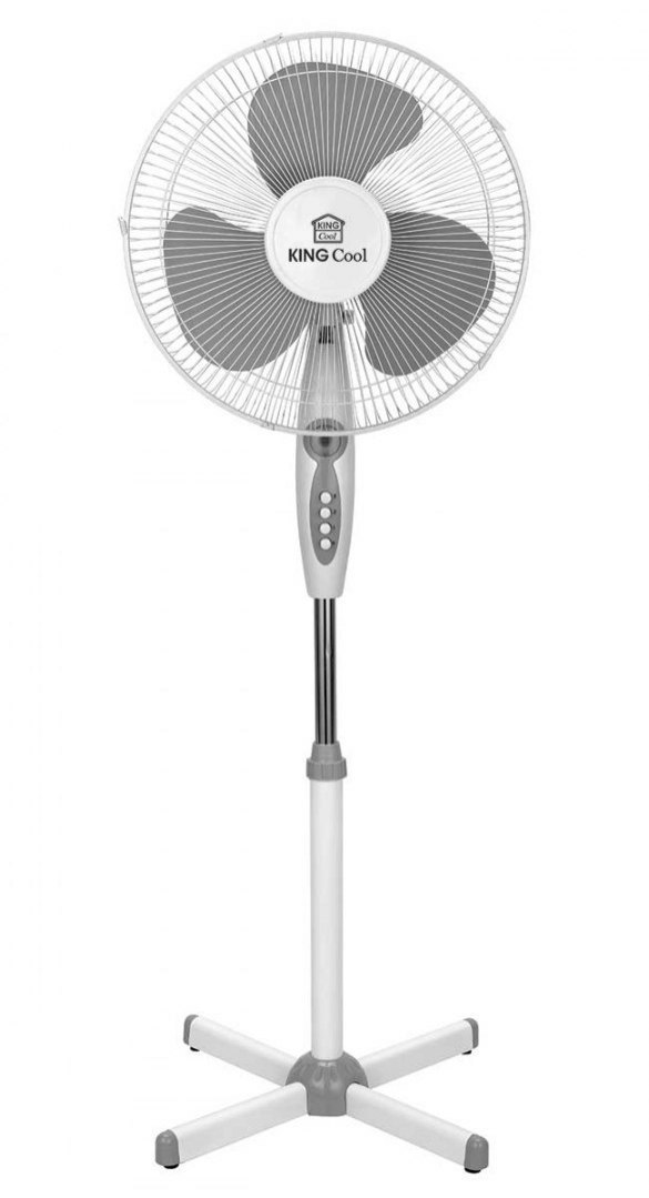 Kupelňový ventilátor - Stojací ventilátor s mini lampou KINGCOOL KC-2124