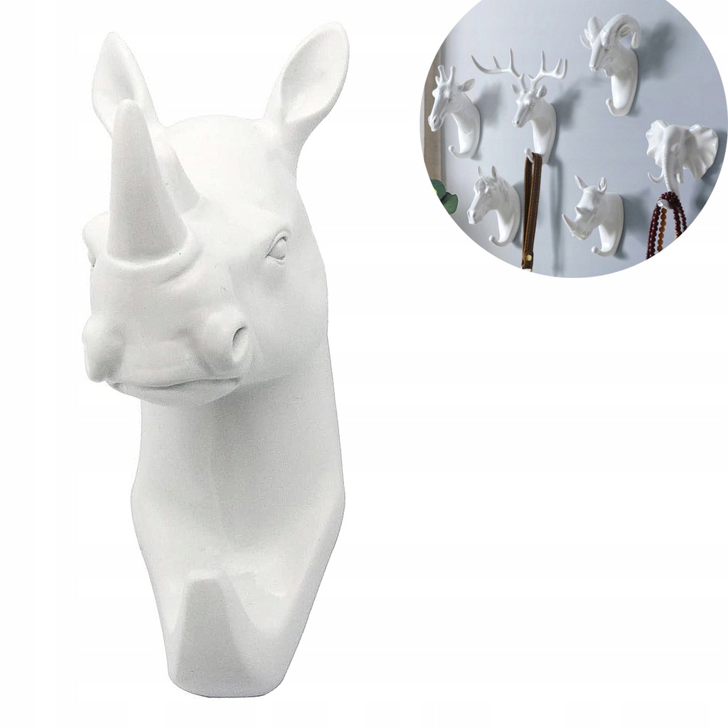 Vešiak - Vešiak, háčik na kľúče, nástenný (White Rhino