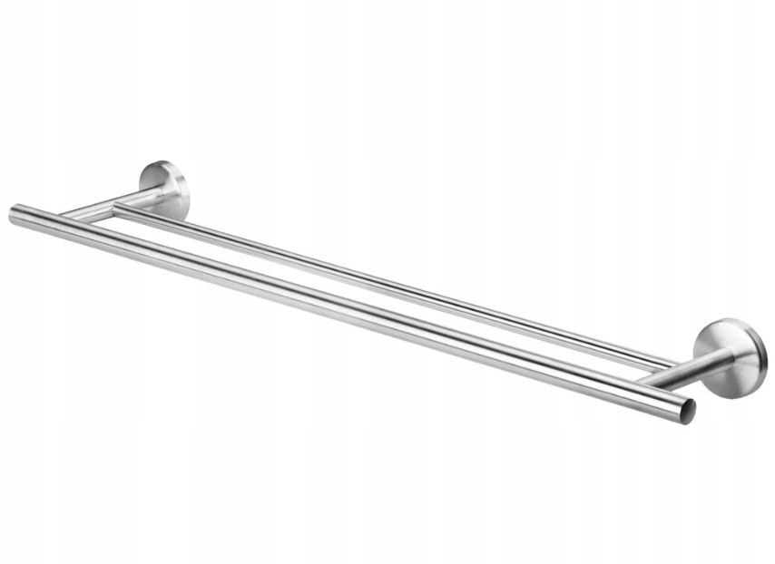 Vešiak - Vešiak na uterák 2 tyče 70cm kovové kúpeľňové WC