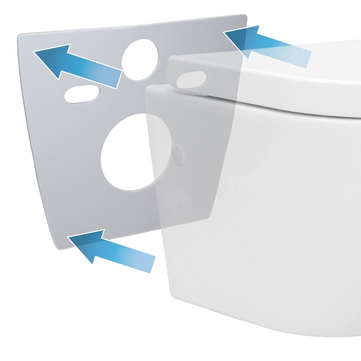 Kupelňový set doplnkov - Odhlučnenie pre okrúhle nástenné WC 360x320 mm