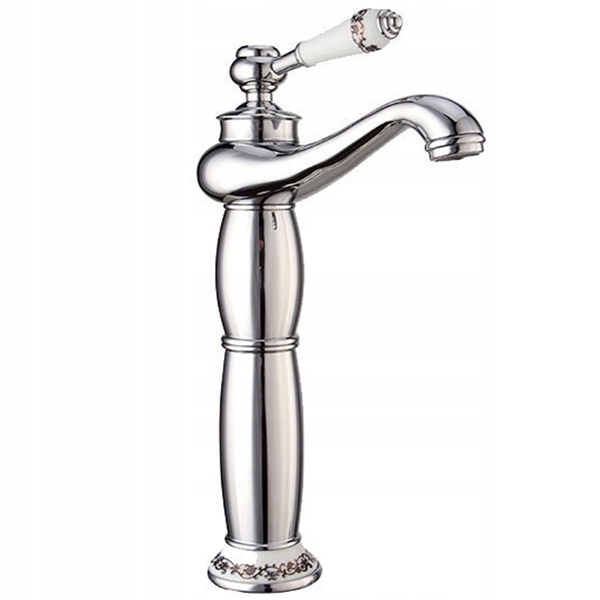 Umyvadlová batéria - Vysoký retro chrómový kúpeľňový faucet