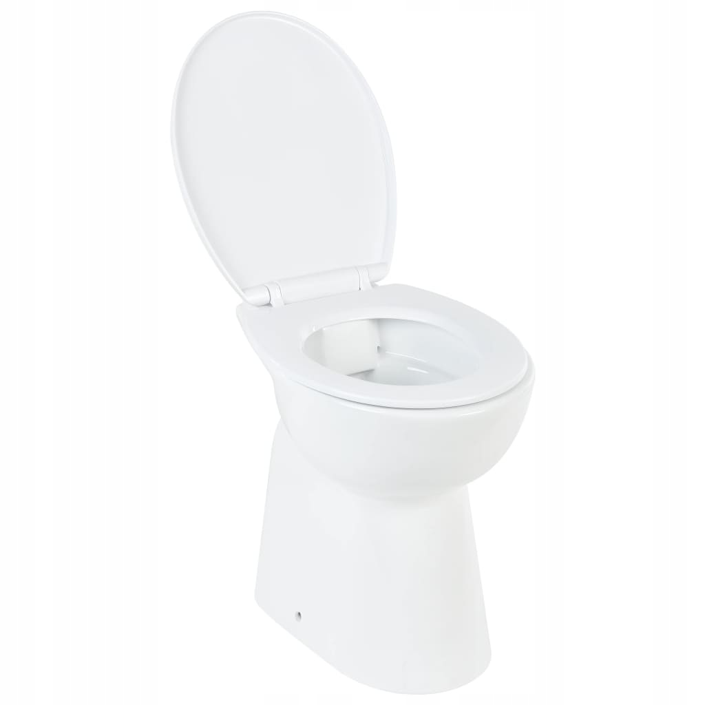 WC doska - Zvýšená toaleta bez okrajov, jemné zatváranie, cer