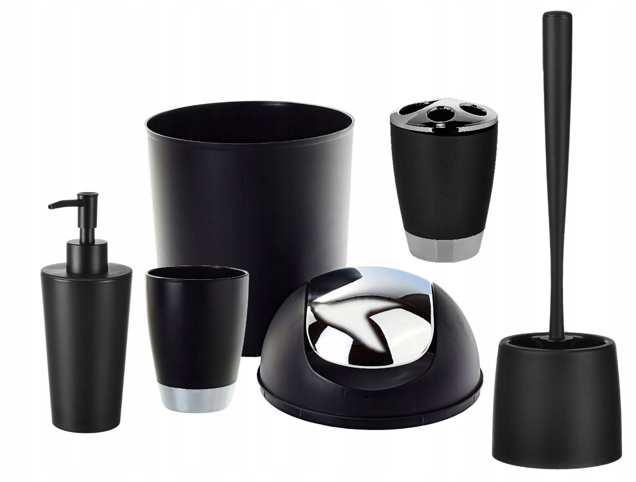 Kupelňový set doplnkov - KÚPEĽŇA SADA ELO KOŠÍK KEFY WC