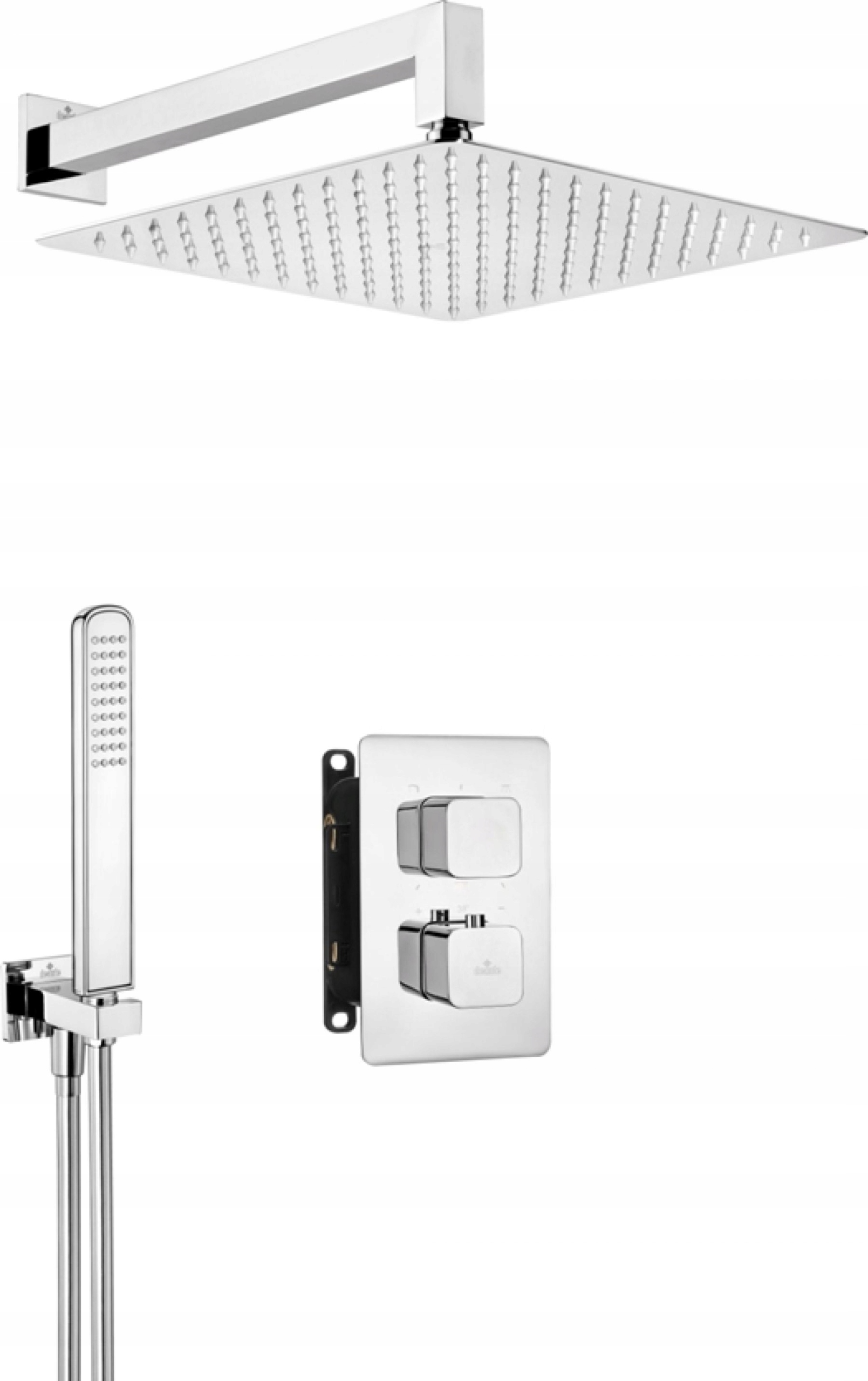 Sprchový panel - SPLACHOVACIA SÚPRAVA S Dažďovou sprchou 30 cm, BOX TERMOSTATU