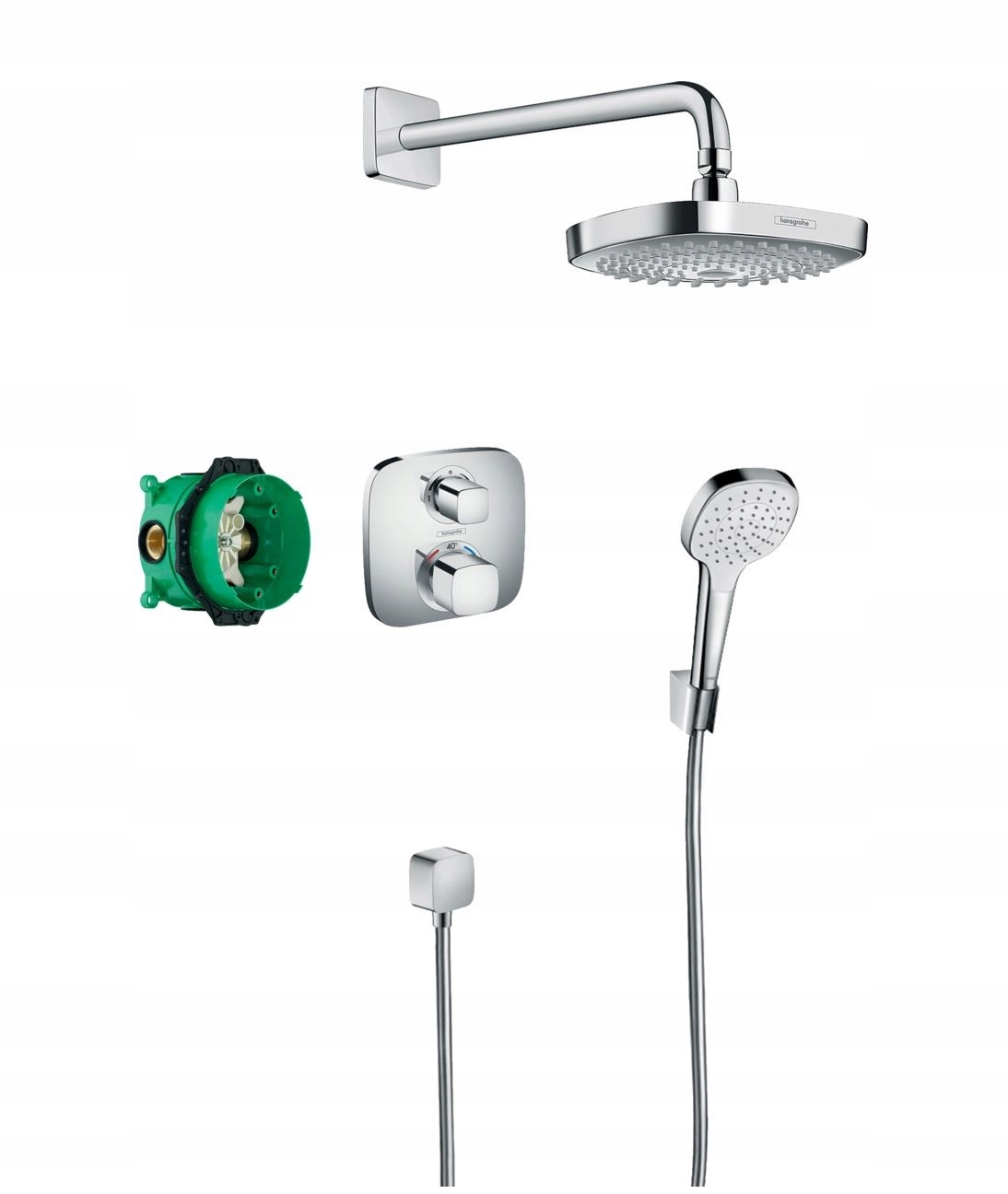 Sprchový panel - CROMA 'HANSGROHE URČENÁ SPRCHOVÁ SADA