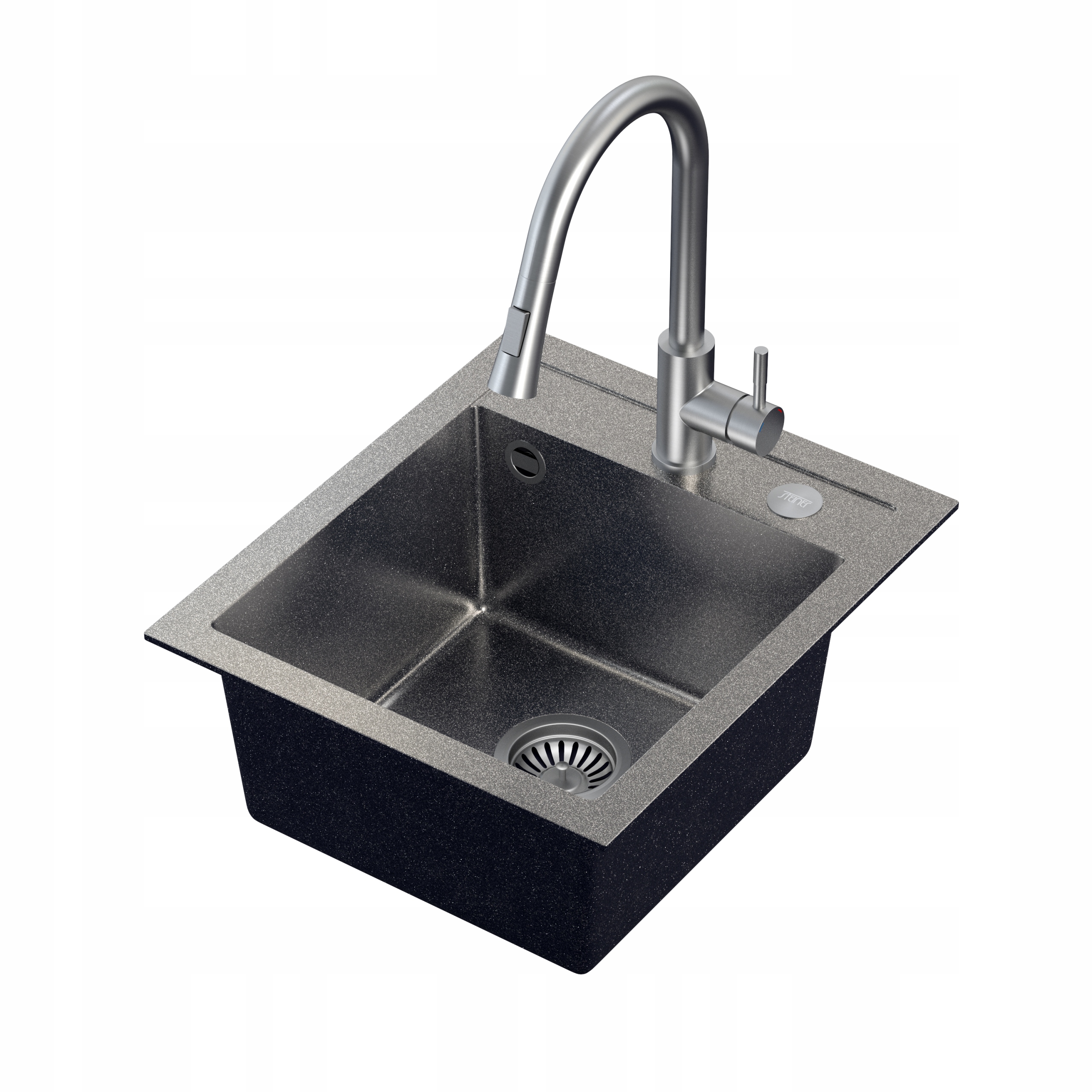JOHNNY 100 SINK BLACK BATTERY JULA SIFÓNOVÝ KRYT