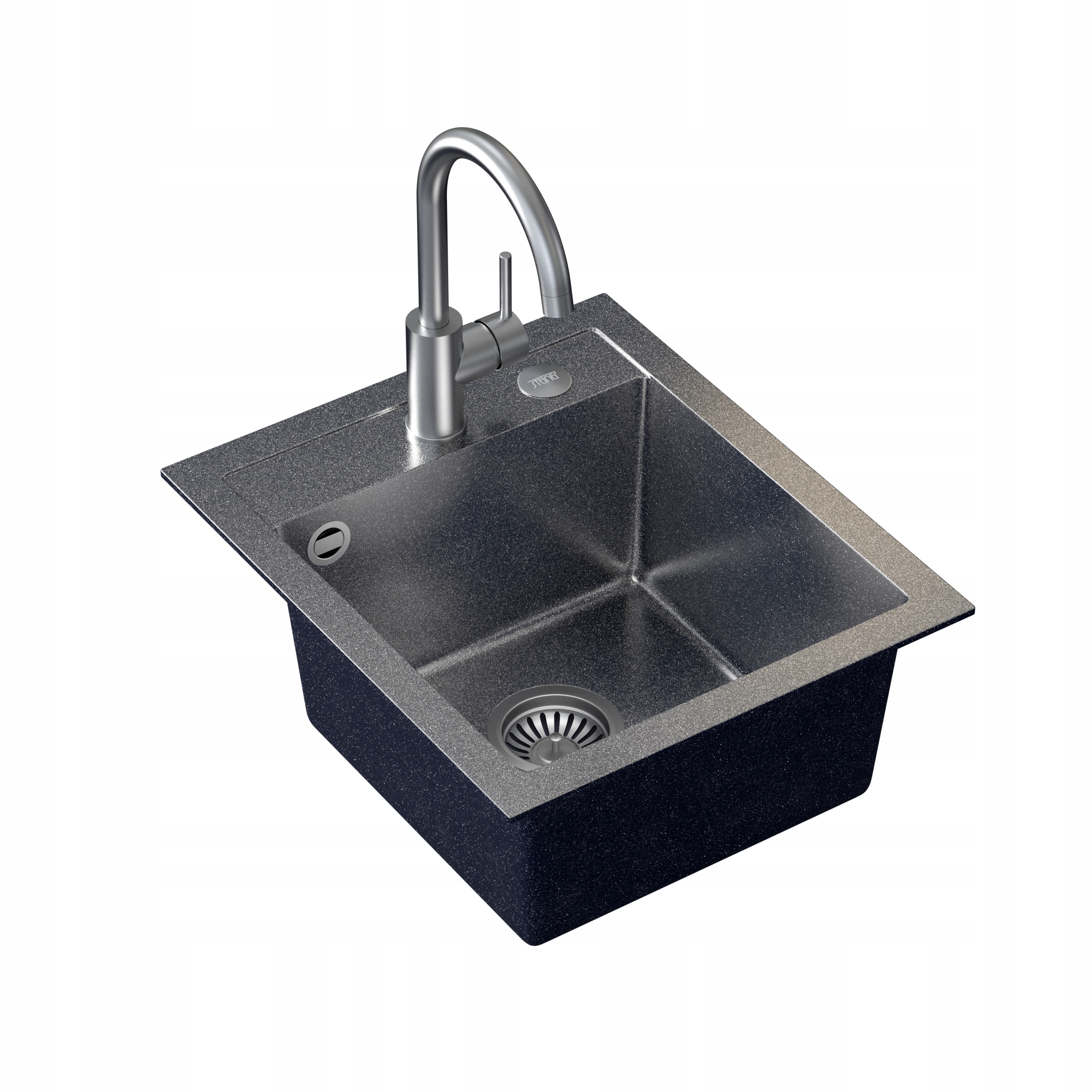 JOHNNY 100 SINK BLACK BATTERY NAOMI SIPHON COVER CAP