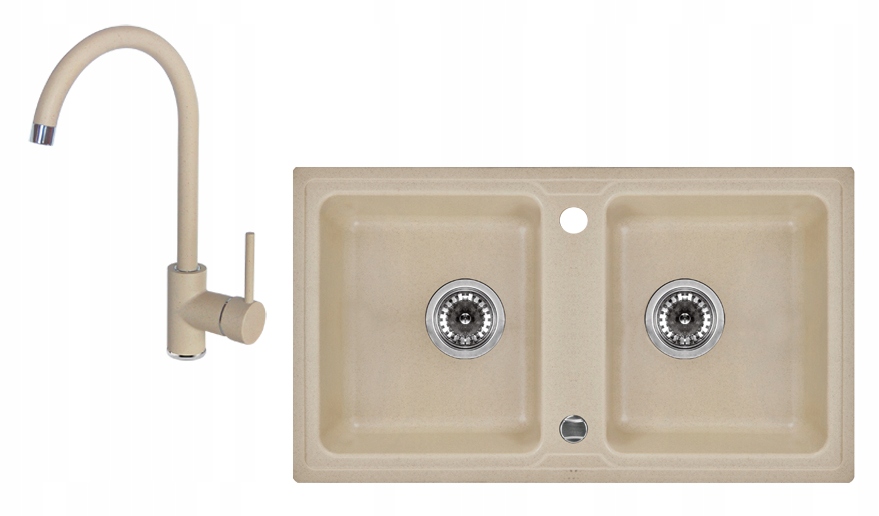 BEIGE SINK 2 KOMPONENTNÁ BATÉRIA DEANTE