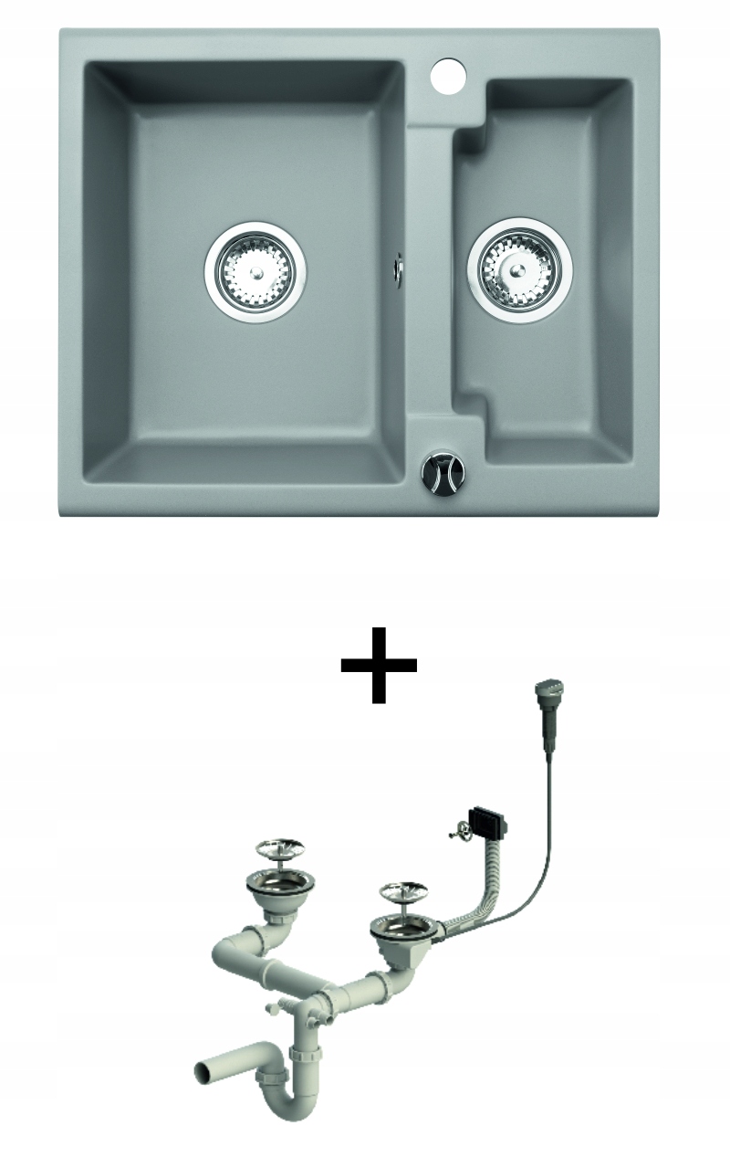 GRANITE SINK Kuchynský drez + sifón CARO25