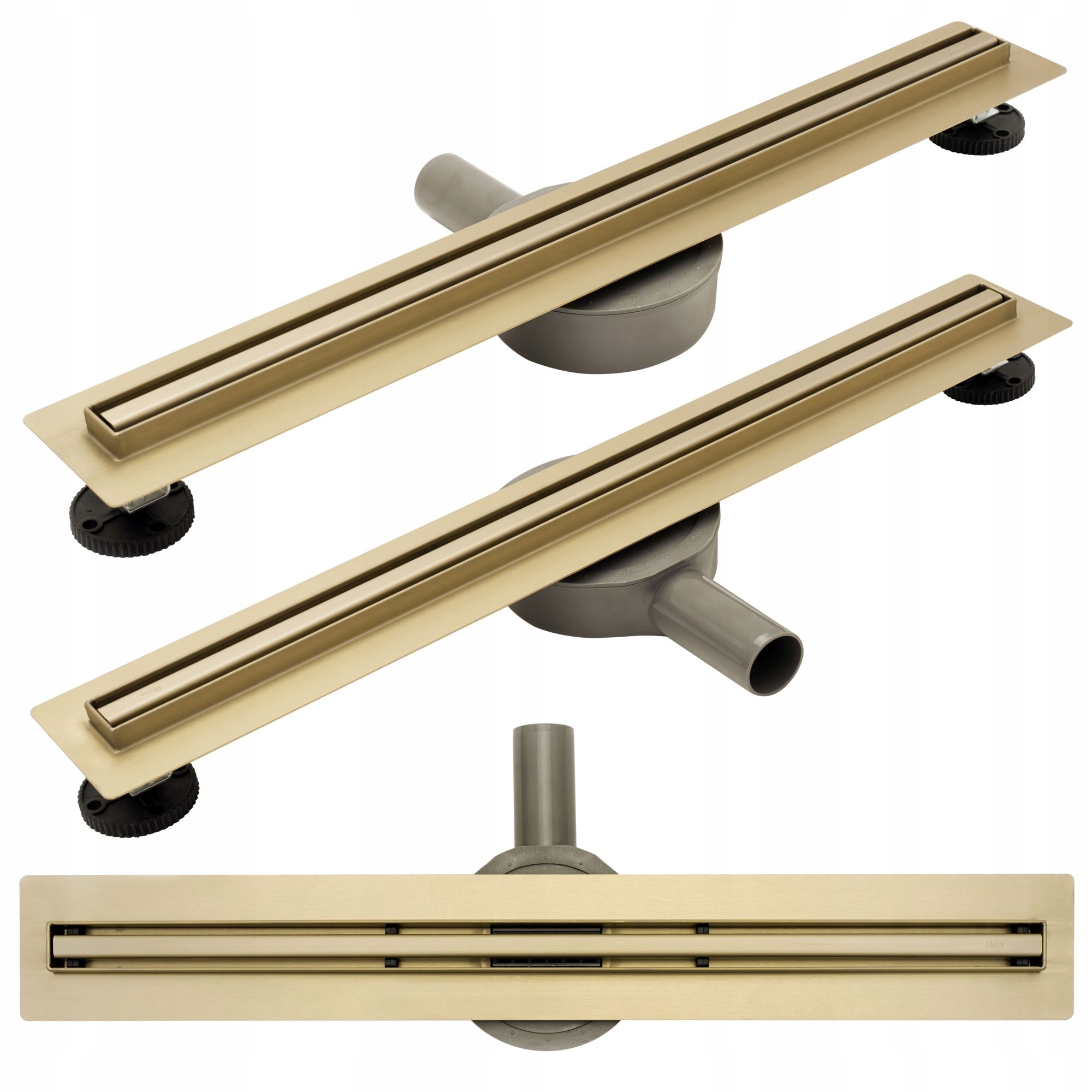 Sprchový žľab - GOLDEN Linear Drain NEO SLIM GOLD Pro 90 REA