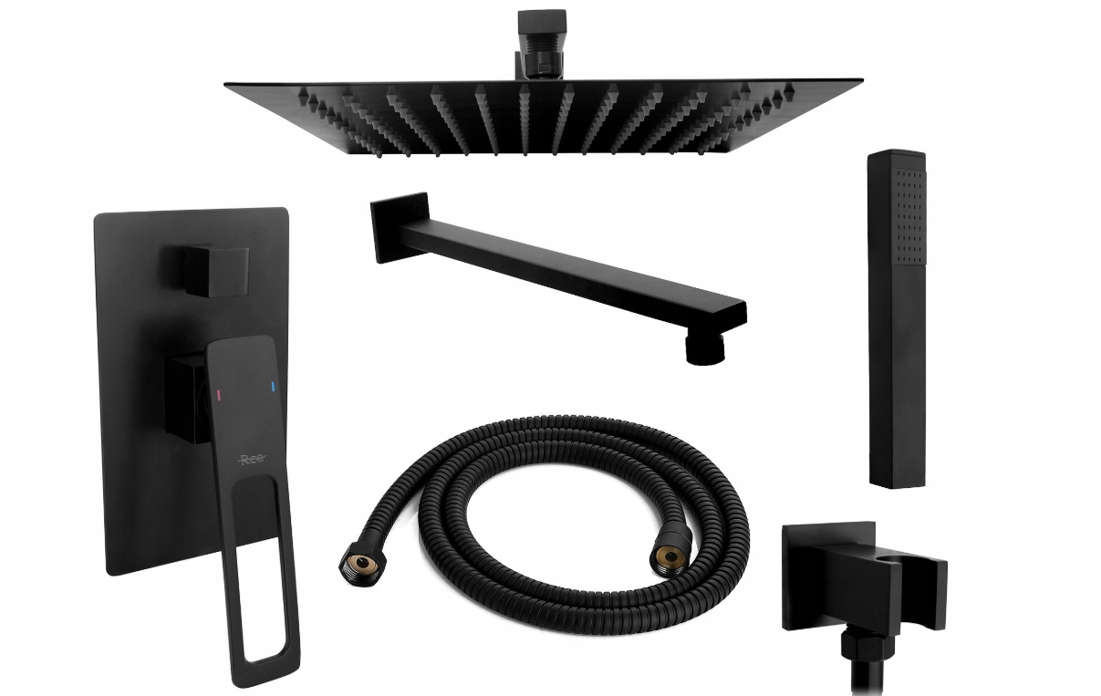 Sprchový panel - Podomietková sprchová sada Soho Black Rea