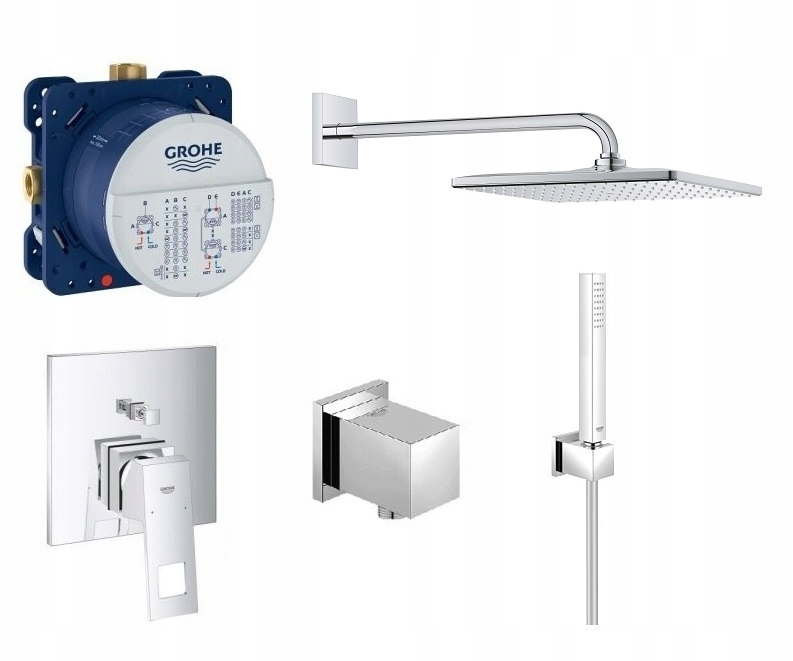Sprchový panel - Podomietková sada Grohe Eurocube 31 cm