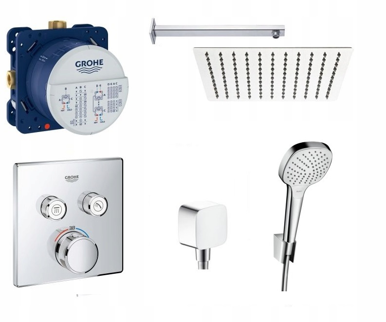 Sprchový panel - Skrytý výraz. Grohe SmartControl 25 cm