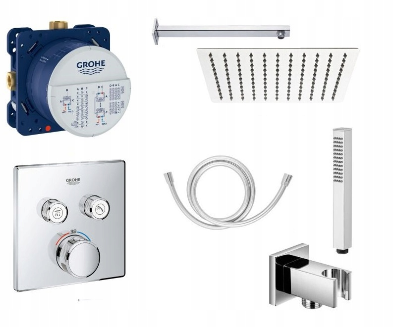 Sprchový panel - Skrytý výraz. Grohe SmartControl 30 cm