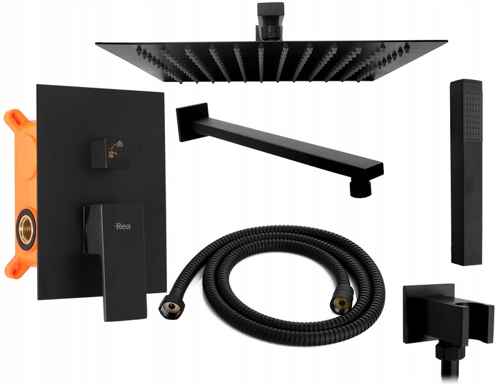 Sprchový panel - Podomietková sprchová sada Fenix Black Mat + BOX