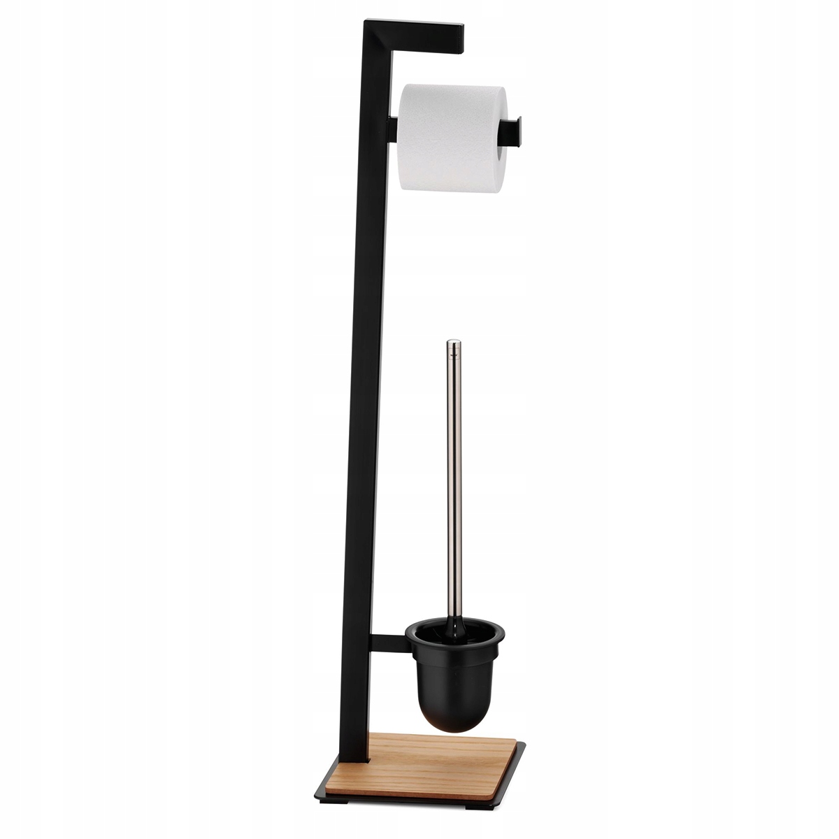 Kupelňový set doplnkov - WC súprava 20x20x82 cm Kela čierno-hnedá