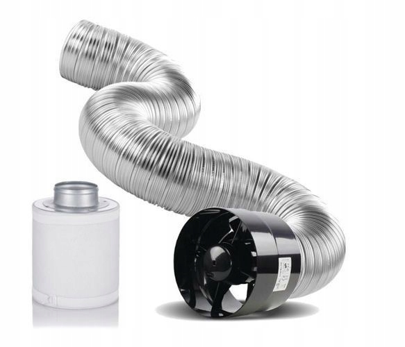 Kupelňový ventilátor - Axiálna 100 mm ventilačná súprava Croco filter
