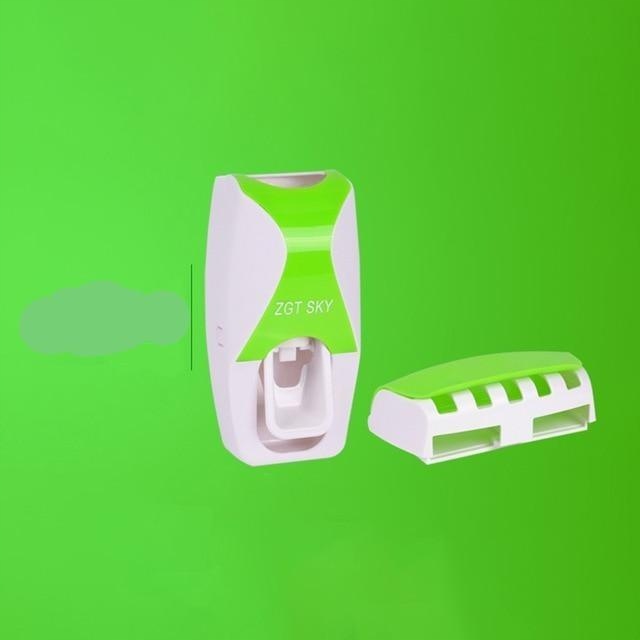Kupelňový set doplnkov - [Zelená C2] Automatický dávkovač zubnej pasty
