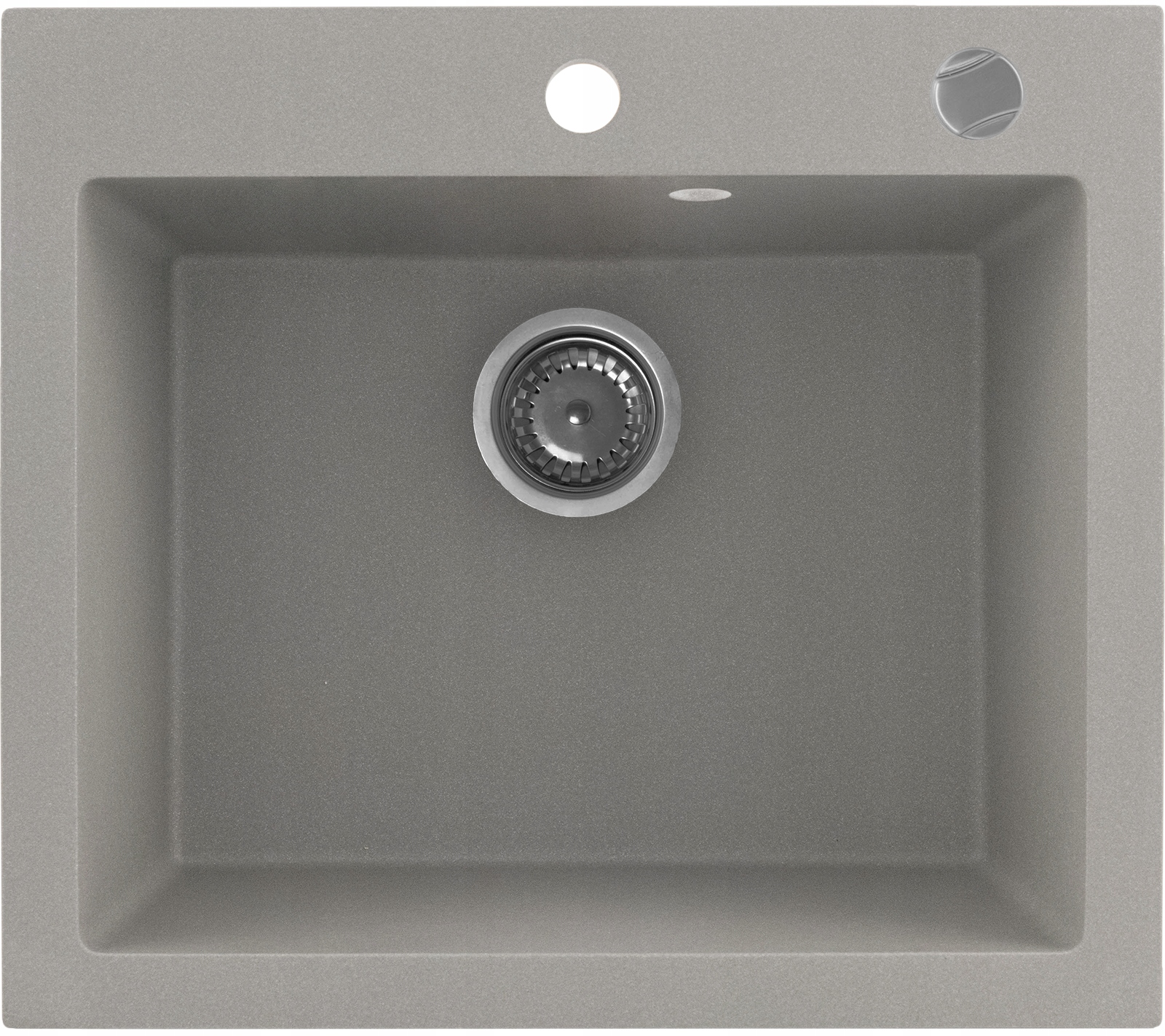Granitový drez KERNAU KGS H 60 1B GREY METALIC